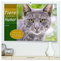 Produktbild: Tiere und feiner Humor (hochwertiger Premium Wandkalender 2026 DIN A2 quer), Kunstdruck in Hochglanz