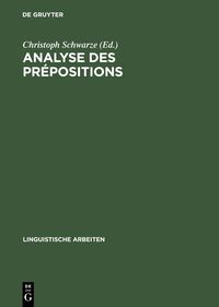 Produktbild: Analyse des pr&eacute;positions
