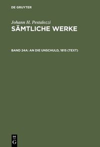 Produktbild: An die Unschuld, 1815 (Text)