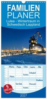 Produktbild: Familienplaner 2027 - Lulea - Wintertraum in Schwedisch Lappland mit 5 Spalten (Wandkalender, 21 x 45 cm) CALVENDO