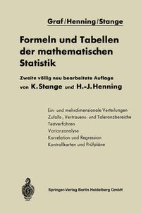Produktbild: Formeln und Tabellen der mathematischen Statistik
