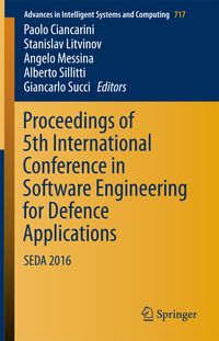 Produktbild: Proceedings of 5th International Conference in Software Engineering for Defence Applications