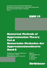 Bild vom Artikel Numerical Methods of Approximation Theory, Vol.6 \ Numerische Methoden der Approximationstheorie, Band 6 vom Autor Collatz