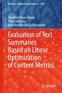 Produktbild: Evaluation of Text Summaries Based on Linear Optimization of Content Metrics