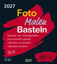 Produktbild: Foto-Malen-Basteln Bastelkalender schwarz 2027