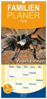 Produktbild: Familienplaner 2027 - Vogelspinnen mit 5 Spalten (Wandkalender, 21 x 45 cm) CALVENDO