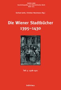 Produktbild: Die Wiener Stadtb&uuml;cher 1395&ndash;1430