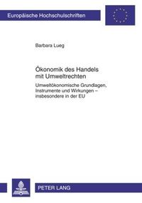 Produktbild: &Ouml;konomik des Handels mit Umweltrechten