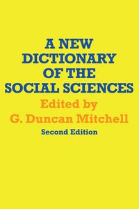 Produktbild: A New Dictionary of the Social Sciences