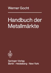 Produktbild: Handbuch der Metallm&auml;rkte