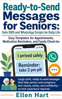Produktbild: Ready-to-Send Messages for Seniors: Safe SMS and WhatsApp Scripts for Daily Life