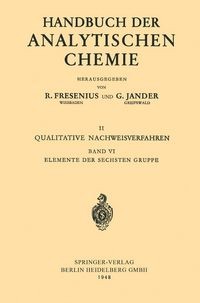 Produktbild: Elemente der Sechsten Gruppe