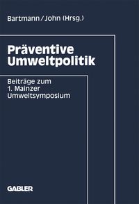 Produktbild: Pr&auml;ventive Umweltpolitik