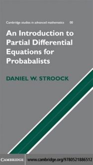Produktbild: Partial Differential Equations for Probabilists