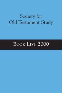Produktbild: Society for Old Testament Study Book List 2000