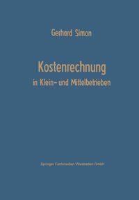 Produktbild: Kostenrechnung in Klein- und Mittelbetrieben