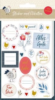 Produktbild: Stickerbogen mit 100 Stickern