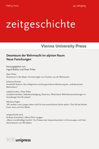Produktbild: Deserteure der Wehrmacht im alpinen Raum
