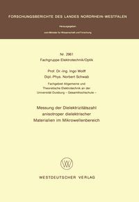 Produktbild: Messung der Dielektrizit&auml;tszahl anisotroper dielektrischer Materialien im Mikrowellenbereich