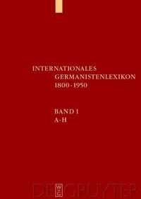 Produktbild: Internationales Germanistenlexikon 1800-1950