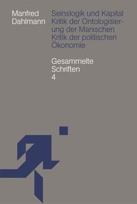 Produktbild: Seinslogik und Kapital