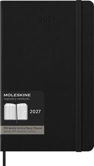 Produktbild: Moleskine 12 Monate Pro Wochen Notizkalender 2027, Pro Large/A5, 1 Wo = 2 Seiten, vertikal, Spalten f&uuml;r Notizen, fester Einband, Schwarz