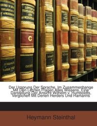 Produktbild: Steinthal, H: Ger-Ursprung der Sprache im Zu