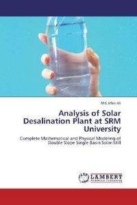 Produktbild: Ali, M: Analysis of Solar Desalination Plant at SRM Universi