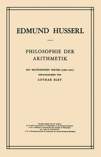 Produktbild: Philosophie der Arithmetik