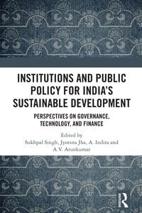 Produktbild: Institutions and Public Policy for India's Sustainable Development