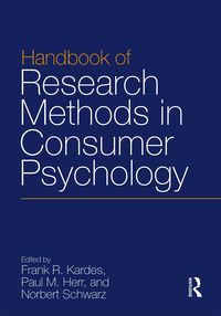 Produktbild: Handbook of Research Methods in Consumer Psychology