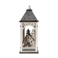 Produktbild: HTI-Living Weihnachtsdeko Laterne mit Kirche Weihnachtsdeko Laterne mit Kirche