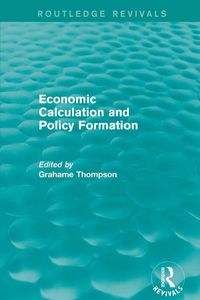 Produktbild: Economic Calculations and Policy Formation (Routledge Revivals)