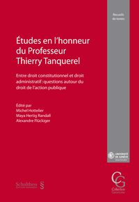 Produktbild: Etudes en l'honneur du Professeur Thierry Tanquerel