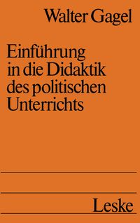 Produktbild: Einf&uuml;hrung in die Didaktik des politischen Unterrichts