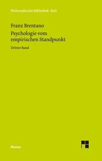 Produktbild: Psychologie vom empirischen Standpunkt. Dritter Band