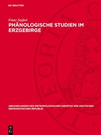 Produktbild: Ph&auml;nologische Studien im Erzgebirge