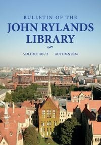 Produktbild: Bulletin of the John Rylands Library 100/2