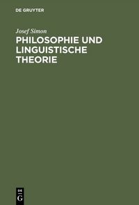 Produktbild: Philosophie und linguistische Theorie