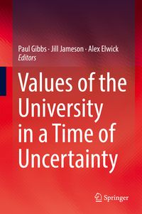 Produktbild: Values of the University in a Time of Uncertainty