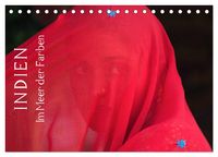 Produktbild: Indien - im Meer der Farben (Tischkalender 2026 DIN A5 quer), CALVENDO Monatskalender