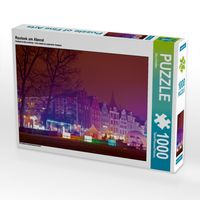 Produktbild: CALVENDO Puzzle Rostock am Abend | 1000 Teile Lege-Gr&ouml;&szlig;e 64x48cm Foto-Puzzle f&uuml;r gl&uuml;ckliche Stunden