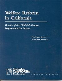 Produktbild: Welfare Reform in California
