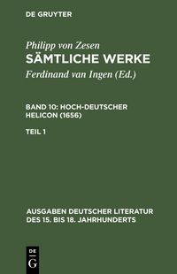 Produktbild: Deutscher Helikon. Erster Teil