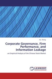 Produktbild: Corporate Governance, Firm Performance, and Information Leakage