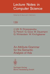 Produktbild: An Attribute Grammar for the Semantic Analysis of ADA
