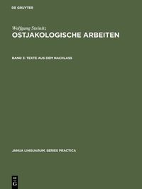 Produktbild: Texte aus dem Nachlass