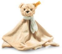 Produktbild Steiff 242281 - Jimmy Teddybär Schmusetuch, beige, Plüsch/Baumwolle, 26 cm