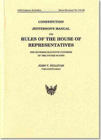 Produktbild: Constitution Jefferson's Manual and Rules of the House of Representatives of the United States One Hundred Eleventh Congress