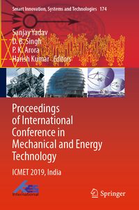 Produktbild: Proceedings of International Conference in Mechanical and Energy Technology